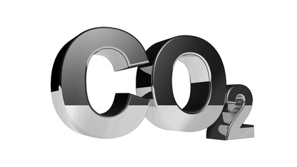 CO2 pollution in 3D's  style