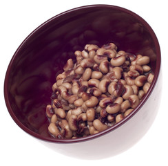 Bowl of Canned Black Eyed Peas