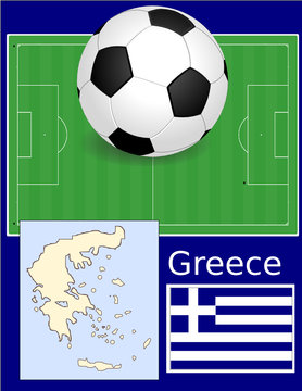Greece soccer football sport world flag map