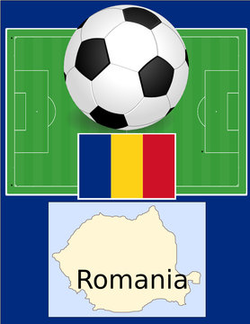 Romania soccer football sport world flag map