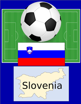 Slovenia soccer football sport world flag map