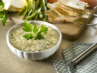 pâté de tofu aux légumes verts - tofu pâté