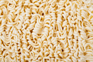 Macro shot of dried noodles