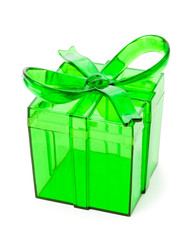 Plastic gist box isoalted on white