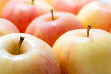 Fresh natural apples background