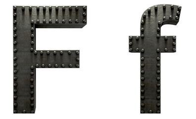 Forge metal font rivet