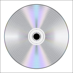 cd with binary code. vector