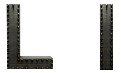 Forge metal font rivet