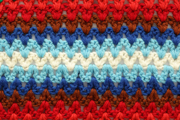 Fototapeta na wymiar Knitted multicolored texture
