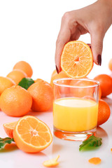Fresh orange juice.