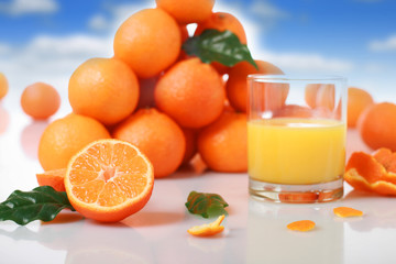 Fresh orange juice.