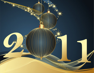 Happy New Year 2011 background