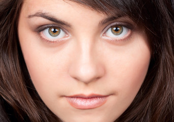 Obraz premium Portrait of beautiful woman, on white background