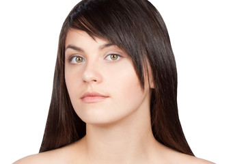 Fototapeta premium Portrait of sexy woman, on white background