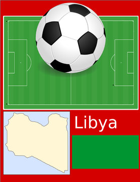 Libya soccer football sport world flag map