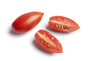 Whole and half Italian tomatoes