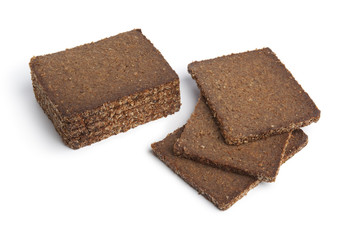 Slices of wholegrain rye bread