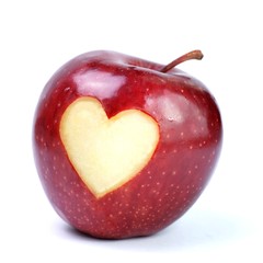 Naklejka na ściany i meble Apple - Serce