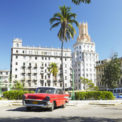 antieke auto, Havana, Cuba