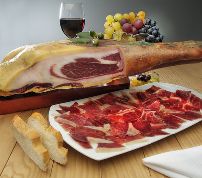 Fototapeta Spanish ham