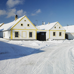 Holasovice in winter, Czech Republic