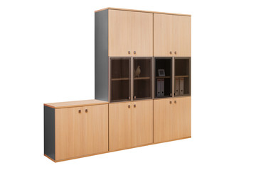 modern wooden bookcase