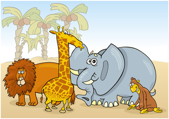 groupe d& 39 animaux africains