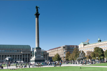 Schlossplatz in Stuttgart mit Königsbau