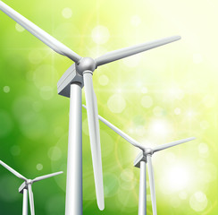 Green energy concept background.