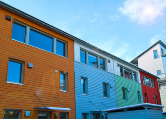 Maisons de l'éco-quartier Vauban de Fribourg en Allemagne
