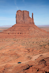 Road into Monument Valley