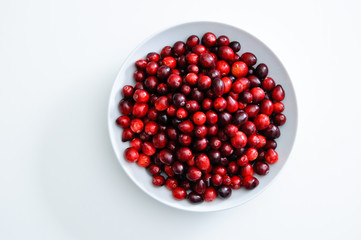 Bowl of cranberries