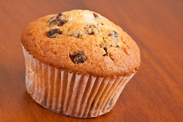 Muffin with raisins