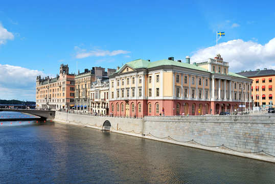 Embankment in central Stockholm