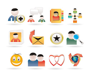 Internet Community and Social Network Icons