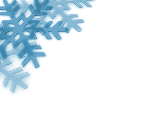 Fototapeta premium Crystal ice snowflake background
