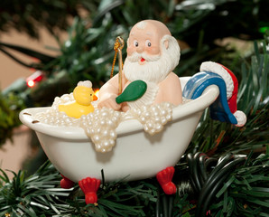 Santa Bathing