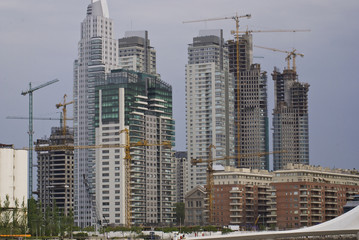 Grattacieli in costruzione a Puerto Madero, Buenos Aires