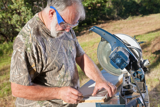 Carpenter Measuring and Marking