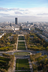Vue panoramique de la ville de Paris depuis la Tour Eiffel
