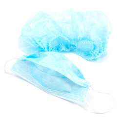 medical mask and cap