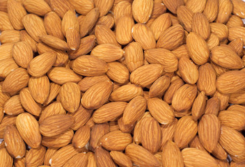 Many Almonds as a background