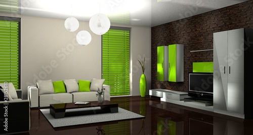 3d wohnzimmer grün" stockfotos und lizenzfreie bilder auf fotolia ...