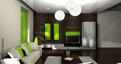 3d wohnzimmer grün stockfotos und lizenzfreie bilder auf fotolia ...