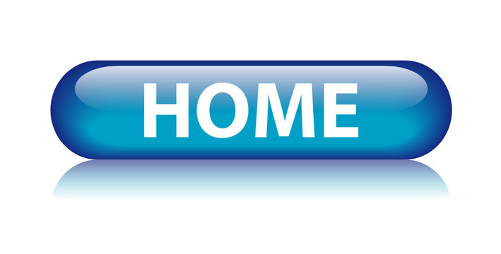 "HOME" Web Button (internet homepage website start welcome blue)