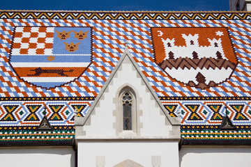 Church of St Mark, Zagreb. Croatia