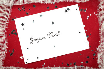 Christmas Card in French