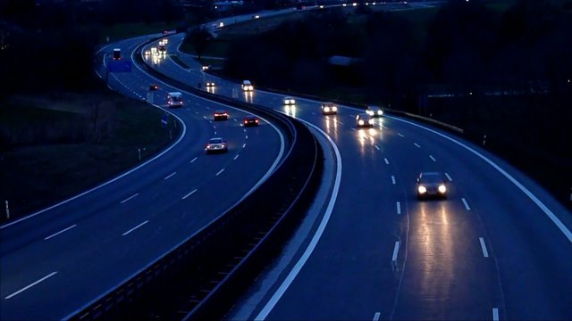 Motorway at Night - Autobahn bei Nacht