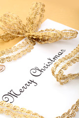 Gold Christmas Card