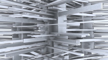 Abstract Urban City building In Chaos 01